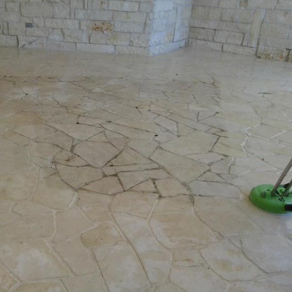 Stone Floor Pressure Washing in Buna